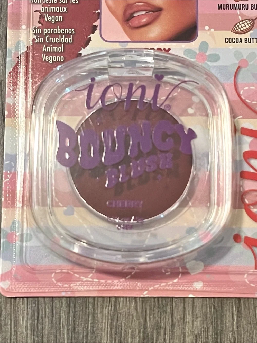 Ioni Bouncy Blush Butter Bae Cherry Cream Blush Vegan Cruelty Free Girly